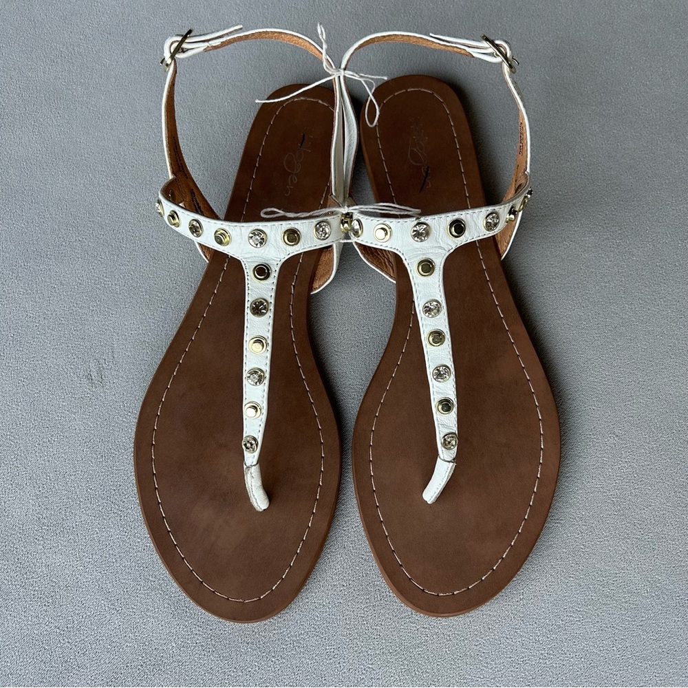 Halogen ~ Strappy Sandal ~ Studded T Strap ~ Women’s Size 10